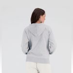 Толстовка женская New Balance NB Essentials Stacked Logo Full Zip Hoodie