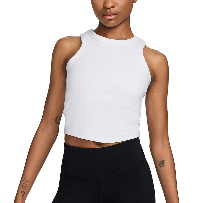 W NK ONE FITTED DF CROP TANK