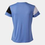 Футболка женская Joma CAMISETA MANGA CORTA CREW V AZUL NEGRO